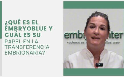 ¿Qué es el Embryoblue y cuál es su papel en la transferencia embrionaria?